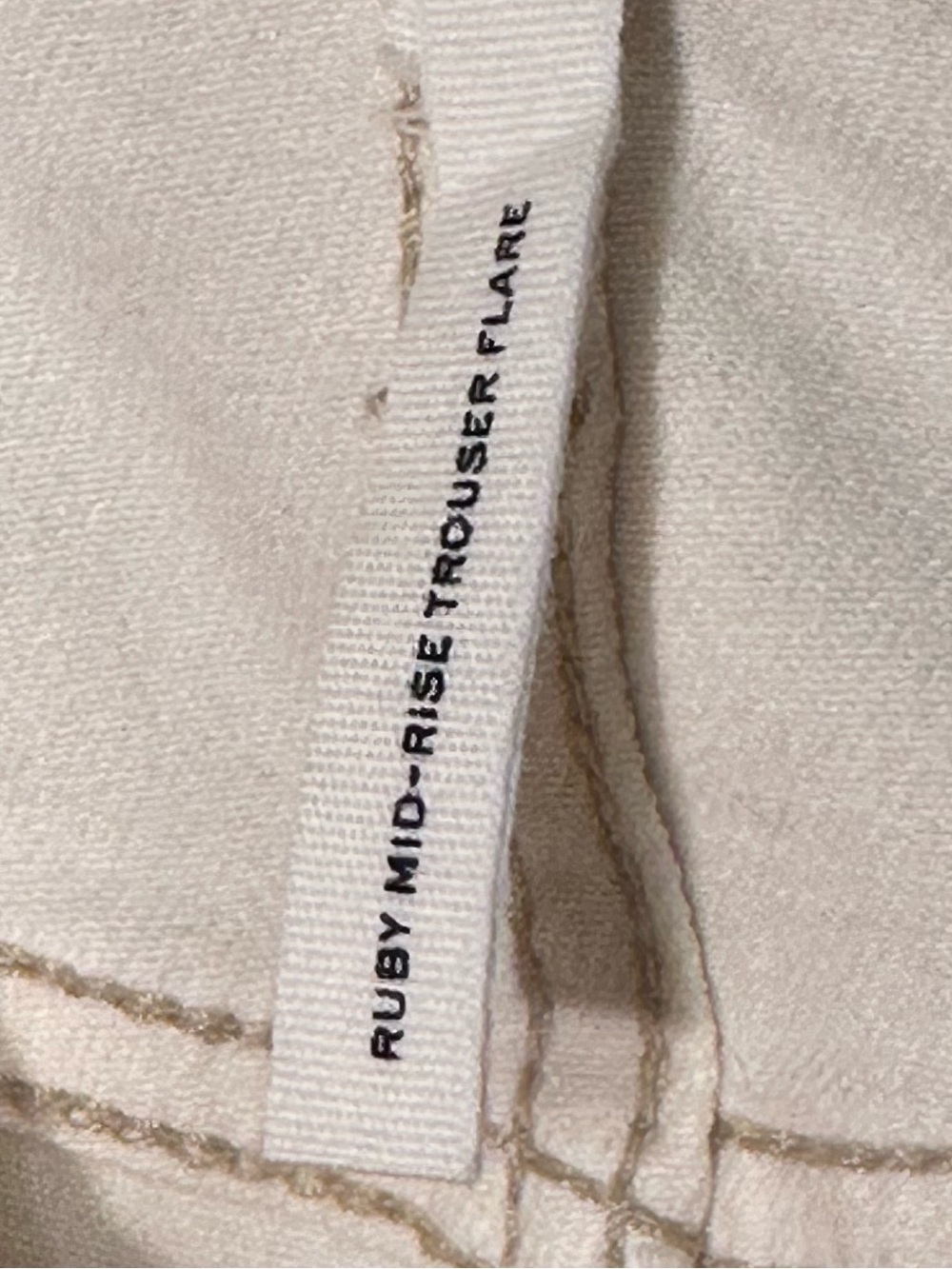 rag & bone Ruby Flare Trouser Pants in Ecru Size 25 - Picture 8 of 8